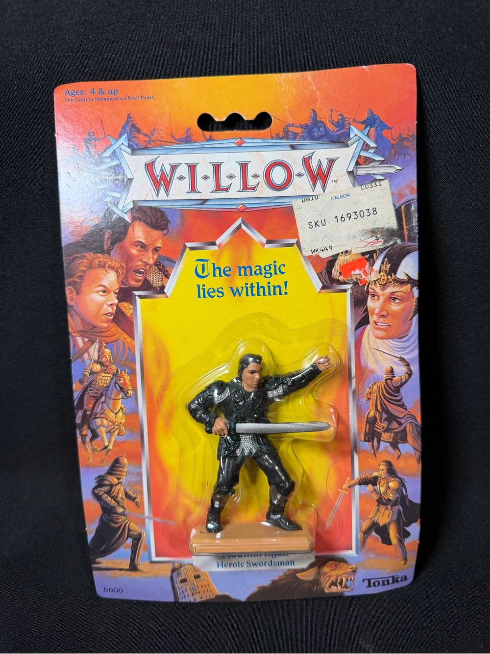 Vintage 1988 Tonka WILLOW Madmartigan, Heroic Swordsman Action Figure, Sealed